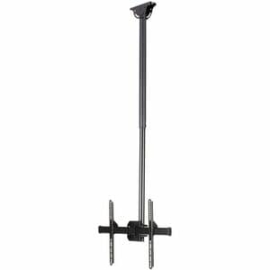 StarTech.com Tv Ceiling Mount, Full-Motion Hanging Single Screen Vesa Mount For 32"-75" TVs / Displays - Height Adjustable Telescopic Pole - Full Motion Single Tv Ceiling Mount For Vesa Displays Up To 75" - Adjust. Telescopic Pole, 3.5' To 5' (1 To 1,5m)