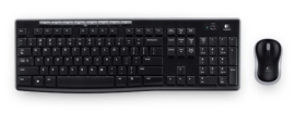 Logitech MK270R Wireless Keyboard And Mouse Combo 2.4GHz Wireless Compact Long Battery Life 8 Shortcut Keys 920-006314