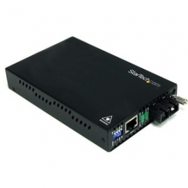 StarTech.com Transceiver/Media Converter - Taa Compliant - 2 Port(s) - 1 X Network (Rj-45) - 1 X Sc - Duplex Sc Port - Optical Fiber, Twisted Pair - Multi-mode - 1310 Nm Fiber - Fast Ethernet - 10/100Base-TX, 100Base-FX - 2 Km - Ac Adapter - Desktop, Rac