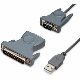 StarTech.com 3ft (91cm) 1-Port USB To Serial Cable, Db9/Db25 RS232 To USB Converter, Prolific, USB To Serial Adapter - USB To Serial RS232 (DB9 Or DB25) Adapter - Supports Windows, MacOS, Linux - Secure The Cable Using The Screw-lock Nuts On The Male Ser