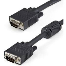 StarTech.com 1m Coax High Resolution Monitor VGA Cable - HD15 M/M - VGA Extension Cable - HD15 To HD15 Cable - VGA Monitor Cable - Cable For Video Device, Monitor - First End: 15-pin Hd-15 - Male - Second End: 15-pin Hd-15 - Male MXTMMHQ1M