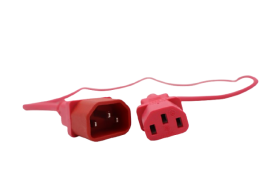 Iec C13 To C14 Power Cable Red 3M 011.180.1230