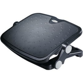 StarTech.com Footrest - Taa Compliant - Black - Create A More Comfortable, Ergonomic Workspace - Adjustable Under Desk Foot Rest - Ergonomic Footrest For Desk - Large 18x14in Platform - Office Footrest Stool - Two Adjustable Heights(3.7in To 4.8in) - Two