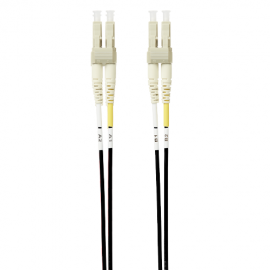 4 Cabling 0.5M Multimode Fibre Optic Patch Cable: Black (FL.OM4LCLC05MBL)