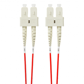 4 Cabling 0.5M Multimode Fibre Optic Patch Cable: Red (Fl.Om4Scsc05Mr)