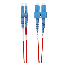 4 Cabling 1M Singlemode Fibre Optic Cable: Red (Fl.Os2Lcsc1Mr)