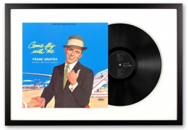 Vinyl Album Art Framed Frank Sinatra - Come Fly with Me - UM-3776149-FD