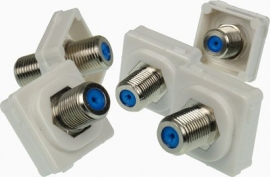 4cabling F Type To F Type Coupler (white) 05bcff3
