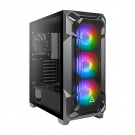 Antec DF600 FLUX High Airflow, ATX, Tempered Glass with 3x ARGB Fants in Front, 1x Rear, 1x PSU Shell Gaming Case (DF600 FLUX)