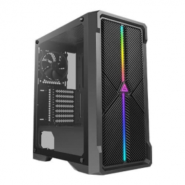 Antec NX420 ATX, m-ATX, ITX, LED Contro, HD Audio, Tempered Glass Side, up to Six Fans, 5.25' x 1, 3.5' HDD x 2 / 2.5' SSD x 4 Gaming Case