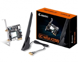 Gigabyte GC-WBAX200 AORUS PCI-E WIFI-6 AX200 Wireless-ax Card with Bluetooth 5.0, up to 2400Mbps, MU-MIMO TX/RX (Gc-Wbax200)