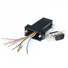 STARTECH.COM DB9 TO RJ45 MODULAR SERIAL ADAPTER - BLACK LTW GC98MF