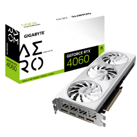 GIGABYTE RTX 4060 GPU, PCIe16, DP(2), HDMI(2), 8GB GDDR6, AERO OC, 3YR