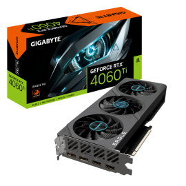 GIGABYTE RTX 4060 TI GPU, PCIe16, DP(2), HDMI(2), 8GB GDDR6, EAGLE, 3YR GV-N406TEAGLE-8GD