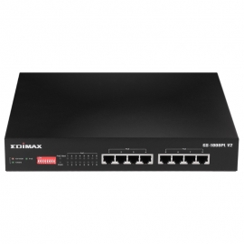 Edimax GS-1008PL V2 Long Range 8-Port Gigabit Ethernet PoE+ Switch with DIP Switch, 8x Gigabit POE ports up to 30W per port, POE over 200m at 10Mbps