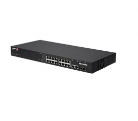 Poe Switch: 18-Port Gigabit WebSmart Switch With 16 PoE+ + 2 Giga-SFP Combo (280W) - Onvif-Q Surveillance GS-5216PLC