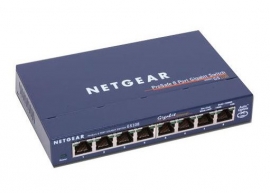 Netgear Switch: Prosafe 8 Port 10/ 100/ 1000 Gigabit Gs108au