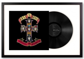 Vinyl Album Art Framed Guns and Roses Appetite for Destruction UM-4241481-FD