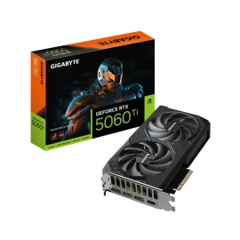 Gigabyte GV-N506TWF2OC-16GDnVIDIA GeForce RTX5060 Ti WINDFORCE OC 16GBClock: 2587 MHz, 1x HDMI/ 3x DP, PCI-E 5.0, Max Resolution: 7680 x 4320, 1x 8-Pin Connector, Recommended: 650W