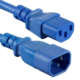 4Cabling 1.5M Iec Extension Cord M-F: Blue 011.180.1312