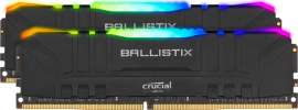 BALLISTIX 16GB (8GBx2 KIT) DDR4 MEMORY, 3600MHz, CL16, LIFE WTY, (BLACK/RGB LED) BL2K8G36C16U4BL