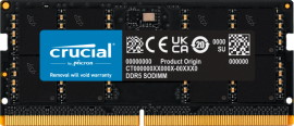 CRUCIAL 32GB DDR5 NOTEBOOK MEMORY, PC5-38400, 4800MHz, UNRANKED, LIFE WTY CT32G48C40S5