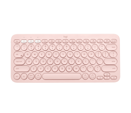 Logitech K380 Keyboard - Wireless Connectivity - QWERTY Layout - Rose - Bluetooth - 3 - 10 m - 920-009579