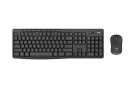 Logitech MK370 Wireless Keyboard and Mouse Combo for Business Silent Touch technology Smooth optical tracking 920-012083