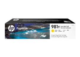Hp 981y Yellow Original Pagewide Cartridge L0r15a