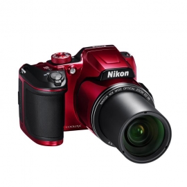 Nikon Digital Compact Camera COOLPIX B500, Red, 16MP, 40x Optical Zoom, Fixed Lens Mini HDMI VNA953AA
