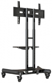 Atdec mobile TV Cart Black - AD-TVC-45 - Supports Up to 65&quot; &amp; 45kg - Adjustable height AD-TVC-45