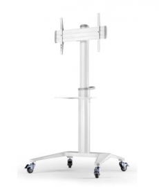Atdec mobile TV Cart White - AD-TVC-70A-W - Supports Up to 70&quot; &amp; 70kg - Adjustable height AD-TVC-70A-W