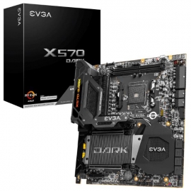 EVGA X570 DARK, AM4, AMD X570, PCIe Gen4, SATA 6Gb/s, 2.5Gb/s LAN, Wi-Fi 6/BT5.2, USB 3.2 Gen2, M.2, EATX, AMD Motherboard 121-VR-A579-KR