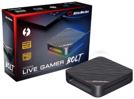 AVerMedia GC555 Live Gamer BOLT External Capture Card, 4K Pass-Through, 4K HDR Capture (GC555)