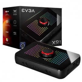 EVGA XR1 Capture Device, Certified for OBS, USB 3.0, 4K Pass Through, ARGB, Audio Mixer (141-U1-CB10-LR)