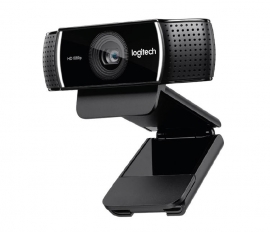 Logitech Webcam Hd Pro C922, Usb, Monitor Clip, Mini Tripod, H.264, Stereo Audio. 960-001090