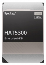 Synology -Enterprise Storage drives for Synology systems , 3.5&quot; SATA Hard drive, HAT5300 , 12TB, 5 year Warranty (HAT5300-12T)