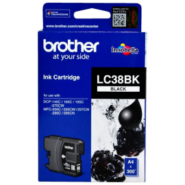 BLK INK CARTRIDGE FOR DCP-145C/165C LC-38BK