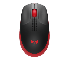 LOGITECH M190 WIRELESS MOUSE PLUG AND PLAY, 2.4GHZ NANO RECEIVER - RED - 1YR WTY 910-005915