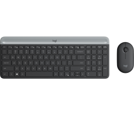 Logitech Mk470 Slim Wireless Keyboard And Mouse Combo 2.4 Ghz Receiver Graphite - 1Yr Wty 920-009182