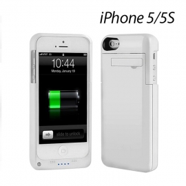 Ezcool Battery Portable Charger Case For Iphone 5 5s White Color Mobvmxip5chacas-wh