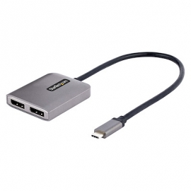 STARTECH 2 PORT USB-C MST HUB, DP MULTI-MONITOR ADAPTER, 2X 4K 60HZ 3 YR MST14CD122DP