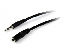 STARTECH.COM 2 M 3.5MM AUDIO EXTENSION CABLE - 4 POSITION TRRS - M/F LIFETIME WARR MUHSMF2M