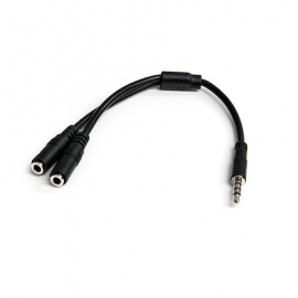 STARTECH.COM 3.5MM STEREO SPLITTER CABLE, 4-POSITION TO 2X 3-POSITION, M TO F, LTW MUYHSMFF