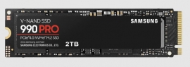 SAMSUNG (990 PRO) 2TB, M.2 INTERNAL NVMe PCIe SSD, 7450R/6900W MB/s, 5YR WTY MZ-V9P2T0BW
