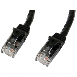Startech 1m Black Gigabit Snagless Rj45 Utp Cat6 Patch Cable - 1 M Patch Cord - 1m Cat 6 Patch