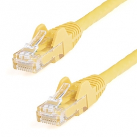 STARTECH 0.5M CAT6 ETHERNET CABLE YELLOW 650MHZ SNAGLESS PATCH CORD LTW N6PATC50CMYL