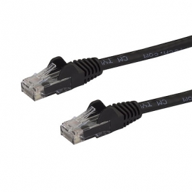 STARTECH.COM CAT6 ETHERNET CABLE 1M BLACK 650MHZ 100W SNAGLESS PATCH CORD LIFETIME WARR N6PATC1MBK