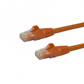 STARTECH.COM CAT6 ETHERNET CABLE 2M ORANGE 650MHZ 100W SNAGLESS PATCH CORD LIFETIME WARR N6PATC2MOR