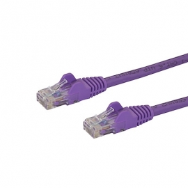 STARTECH.COM CAT6 ETHERNET CABLE 1M PURPLE 650MHZ 100W SNAGLESS PATCH CORD LIFETIME WARR N6PATC1MPL